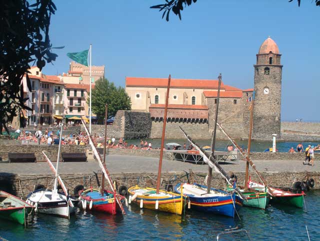 Collioure: le port et l'église